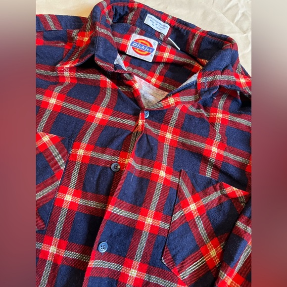 Vintage Deadstock Dickies Flannel Button Down - Picture 2 of 4